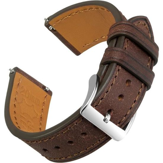 Bracelets De Montre En Cuir Véritable - Test Et Avis