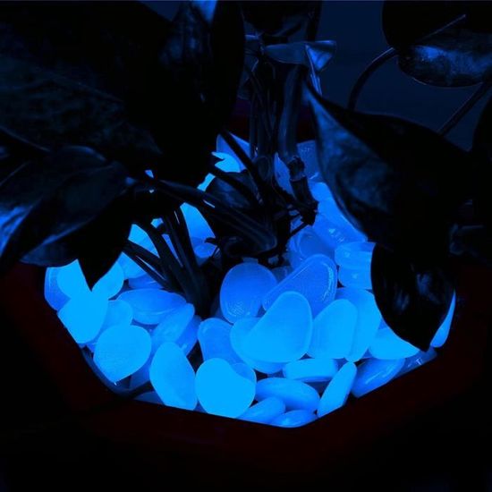300 Pierres Lumineuses Harupink | Pour Jardin, Piscine, Aquarium | Absorption Lumière | 14x11mm | Multicolore