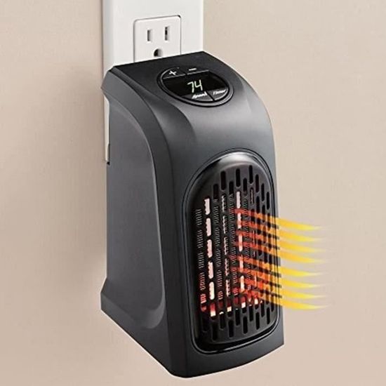 Radiateur Electrique Mobile - FAN - Mini radiateur air chaud 400 W Portable