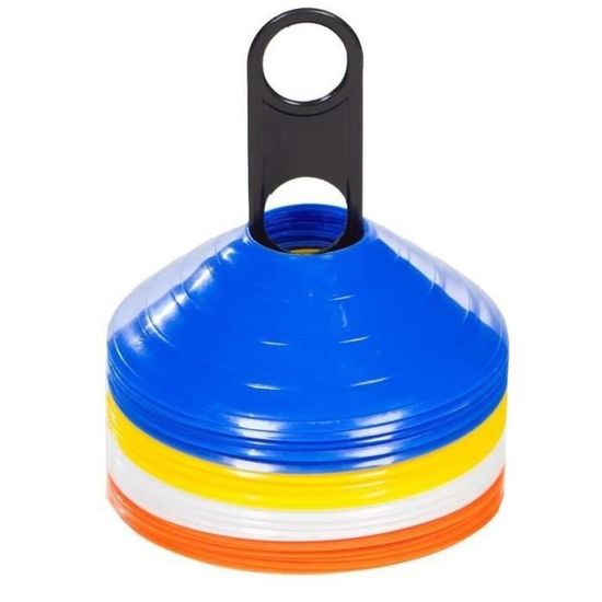 Set De 12 Marqueurs Au Sol PATIKIL – Cônes Plats Antidérapants De 15 Cm Pour Entraînement De Vitesse Et Agilité