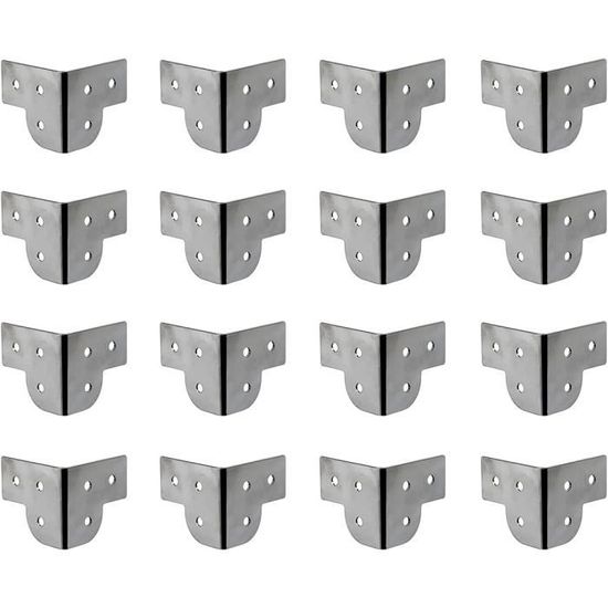 Lot De 10 Protections D’angle En Fer Pour Enceintes – Protection Renforcée, Anti-choc, Design Noir – Pour Scène, Studio, Transport - 10
