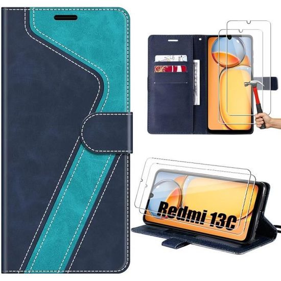 Coque PEARL Transparente Pour Xiaomi Redmi 12C + 2 Verres Trempés - TPU Souple Anti-choc - Neuf