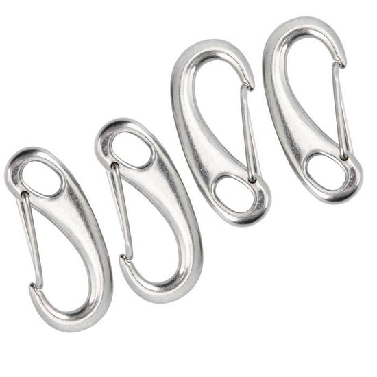 Lioapoiul Lot De 4 Crochets à Ressort En Acier Inoxydable