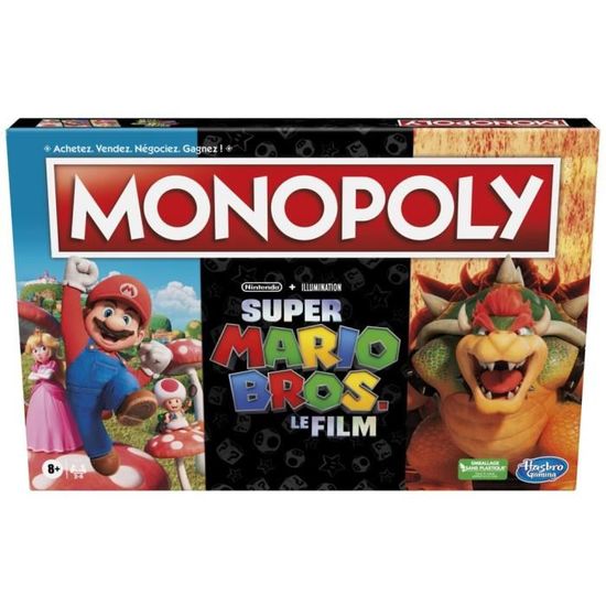 Monopoly Super Mario, le film - Jeu de plateau - A partir de 2 joueurs - Dès 8 ans