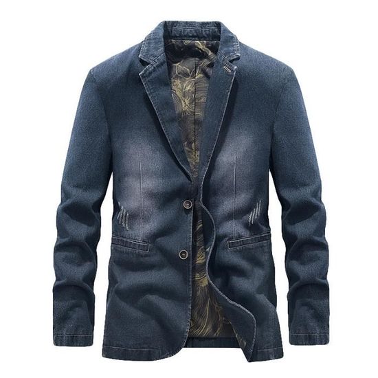 Surchemise Homme Vintage à Boutons - Veste Mi-saison Printemps/Automne - Coupe Classique Pour Look Décontracté Ou Travail - 4
