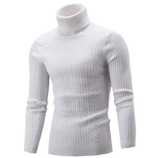 Pull Col Roulé Femme - Coupe Ajustée, Matière Tricotée Douce, Pour Automne Et Hiver