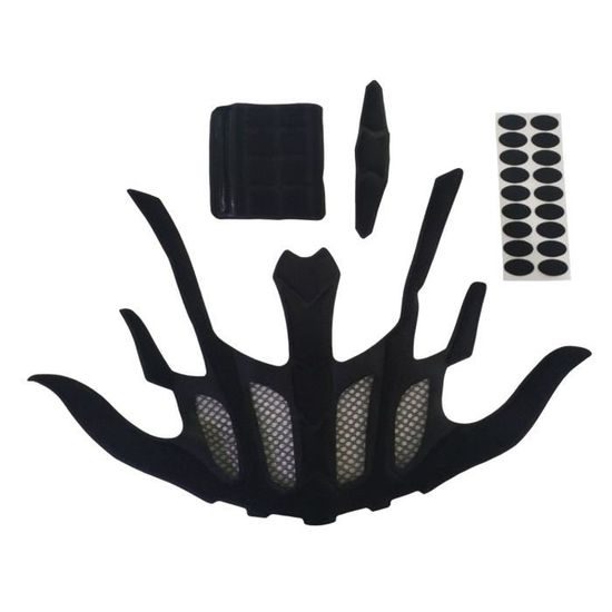 Coussinets Mousse Doublure Casque Moto - Respirante Anti-Transpiration - Fixation Facile
