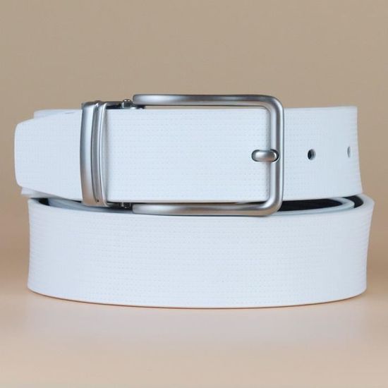 BOSS - Ceinture En Cuir Italien Avec Boucle à Ardillon - Blanc