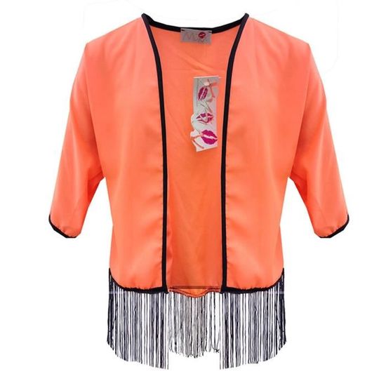 DESIGN - Robe Longue à Manches Longues Et Larges Et Col Montant Avec Imprime Abstrait Rouge Et Bleu