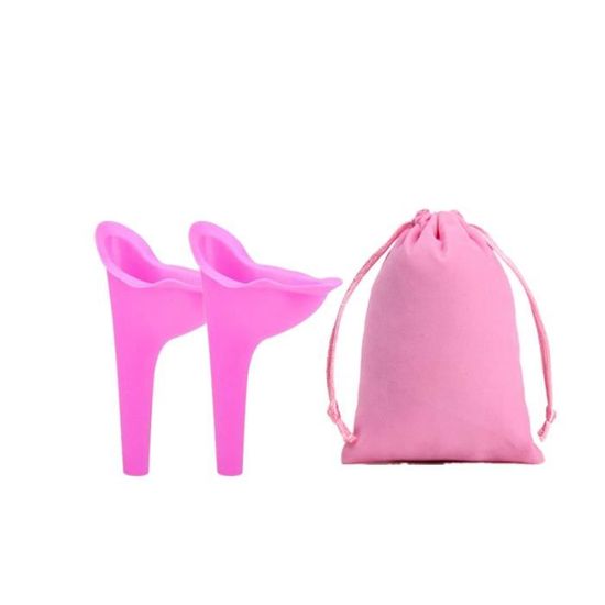 Pink-3 Urinoir en silicone portable pour femme entonnoir pour femme