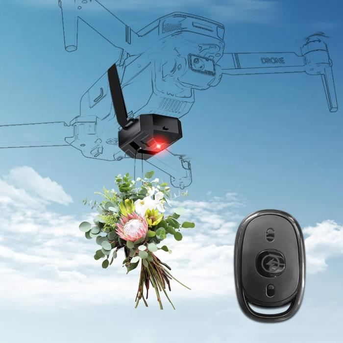 Airdrop Thrower Compatible avec DJI Mini 3 Pro/2/SE, Mavic Mini/Pro/Air, FIMI X8SE - Accessoires Drone De Contrôle À Distance Airdrop Thrower Compatible avec DJI Mini 3 Pro/2/SE, Mavic Mini/Pro/Air, FIMI X8SE - Accessoires Drone De Contrôle À Distance