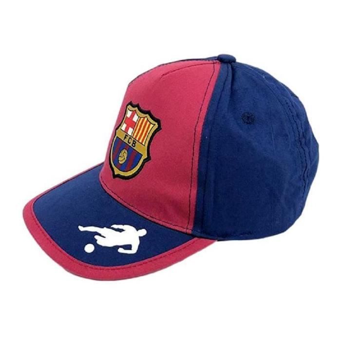 Casquette FC Barcelone Barca Club Messi enfant junior logo brodé Article sous licence officielle