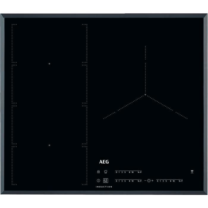 AEG IKE63471FB, Intégré, Plaque avec zone à induction, Noir, 3200 W, Rectangulaire, 22 cm