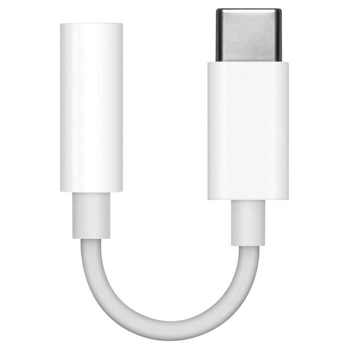 Adaptateur Audio USB Type C vers Jack 3.5 mm Ultra-compact Blanc