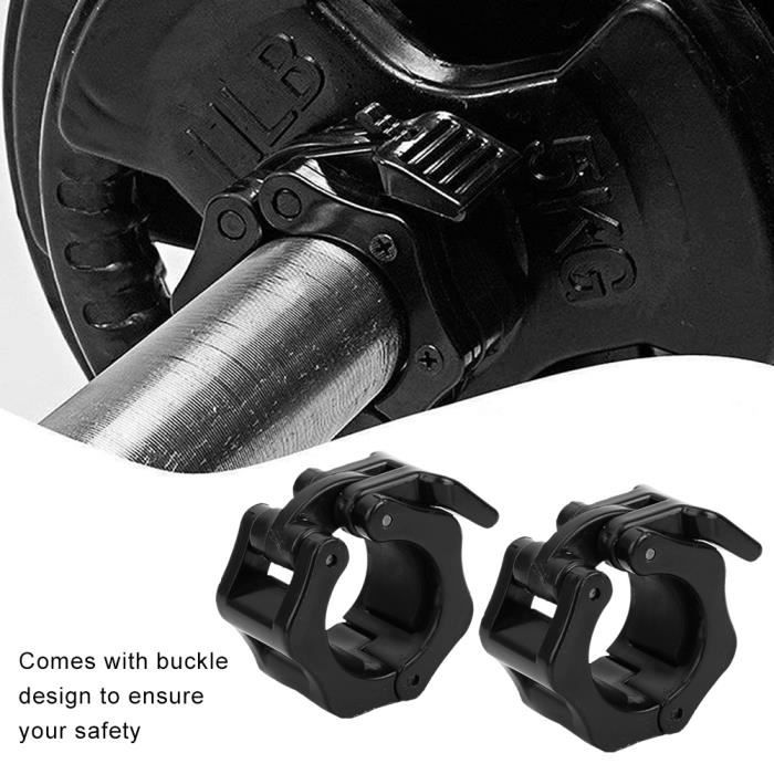 Barbell Serrure 30mm Haltères De Levage De Poids de Gymnase Barre Haltère Serrure Pince Collier À Res -WAN
