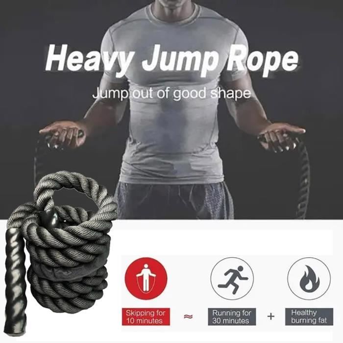 Cordes à sauter lourdes de fitness de 25 mm pour hommes et femmes _pian944
