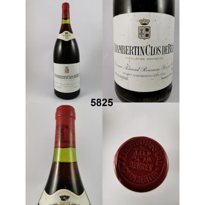 Chambertin - Clos de Bèze - Rousseau (Magnum) 1984 - N° : 5825, Chambertin - Clos de Bèze, Rouge
