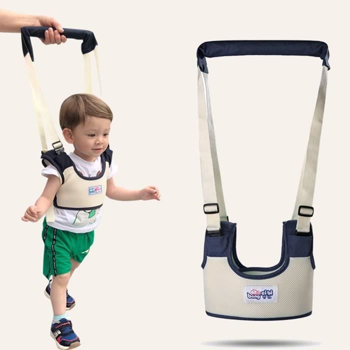 Harnais de Sécurité Pour Bébé -Porte bébé aide à la marche - Bretelle premier pas, , Marcheur de sûreté infantile,Bleu foncé