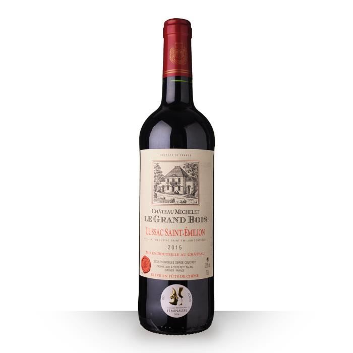 Château Michelet le Grand Bois 2015 Rouge 75cl AOC Lussac-Saint-Emilion - Vin Rouge