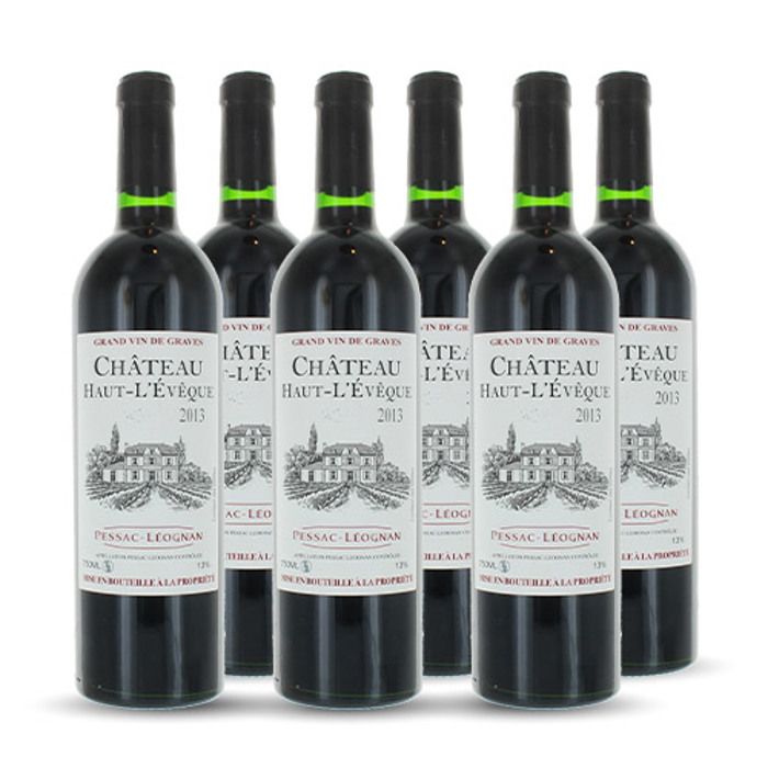 Château Haut l'Evêque Pessac-Léognan Rouge 2013 6x75cl