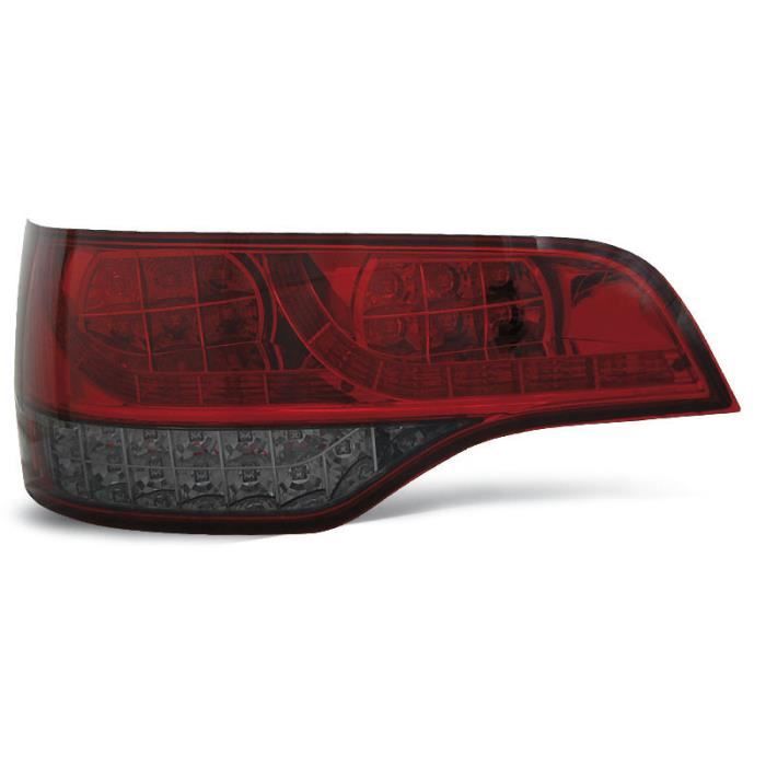 Paire de feux arriere Audi Q7 06-09 rouge fume led (U58)