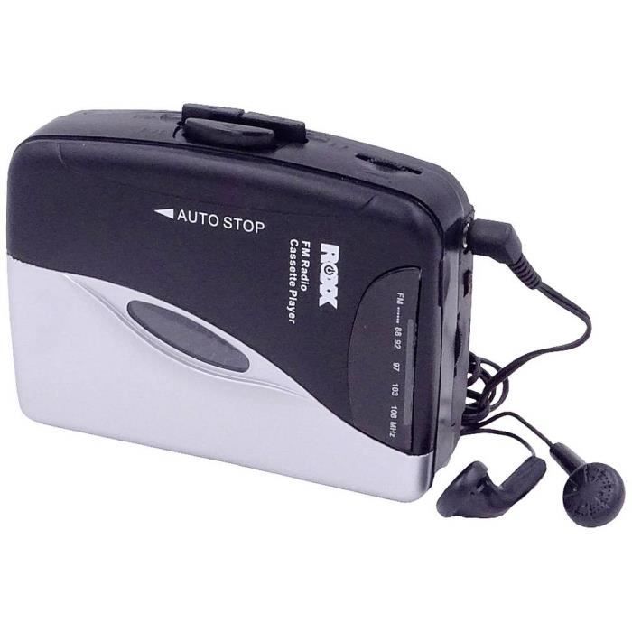 Lecteur de cassettes portable Roxx PCP 300 noir,argent