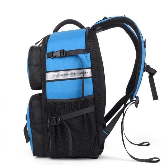bleu sac a dos appareil photo imperméable pour canon pour nikon. sac de voyage. sac a dos reflex .sac photo bandoulière.
