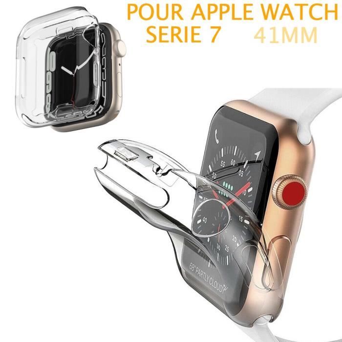 Protection Écran Totale En Silicone Pour Apple Watch Série 7 41MM