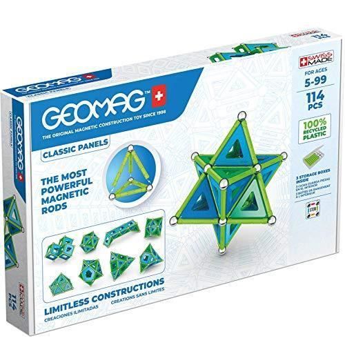 Geomag Jeux de Construction Magnétique pour enfants Jouets éducatifs pour Garçons et Filles 100% Recyclé Collection Green Panels