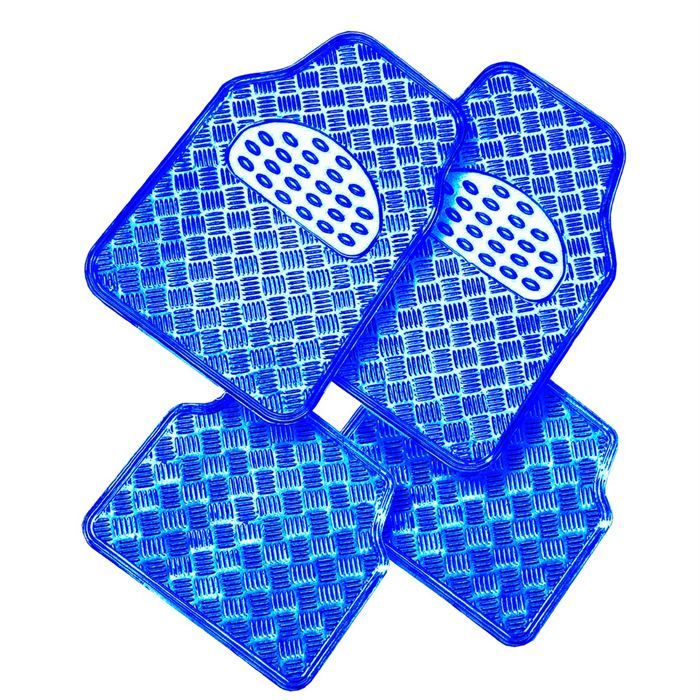 Tapis pvc METALIC bleu