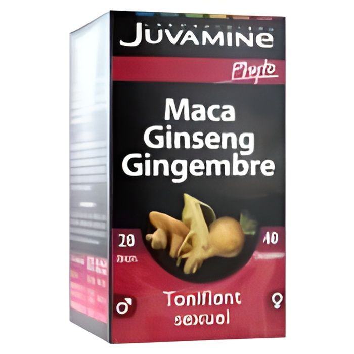 Juvamine Tonifiant Sexuel Maca Gingembre Ginseng de Sibérie 40 comprimés