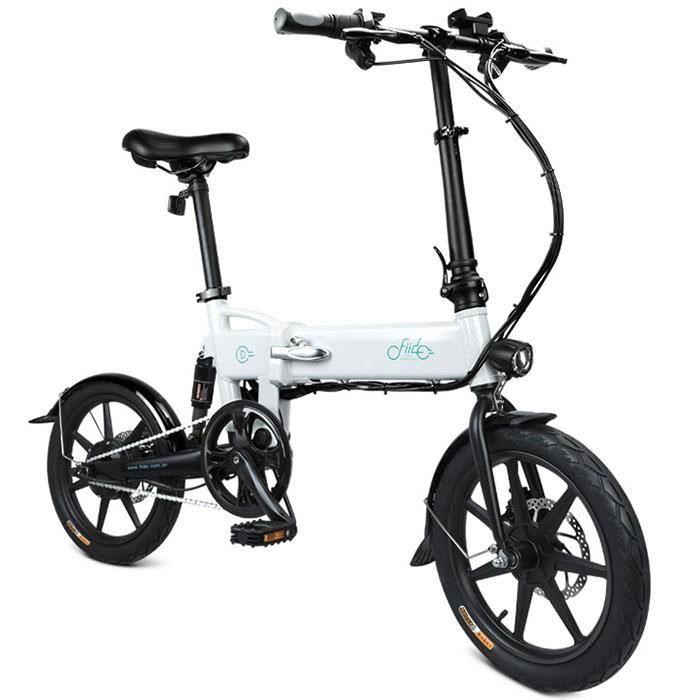 FIIDO D2 Vélo électrique - VÉLO ASSISTANCE ÉLECTRIQUE pliant - Batterie 7.8Ah 250W 25 km/h -VTT adulte Cyclomoteur E-Scooter -Noir