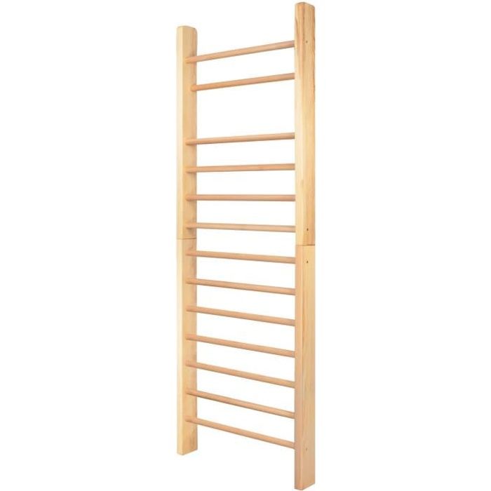 SPRINGOS® Échelle - pour Adultes et Enfants, Murale, 250 x 81 x 12 cm - Espalier en Bois, Gymnastique, Fitness, Sport