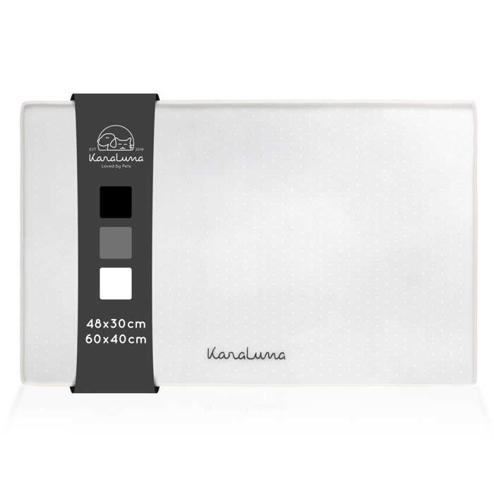 Comparer les prix de Tapis pour écuelle - Karaluna - Silicone - Antidérapant - 60x40 cm - Pour chiens et chats
