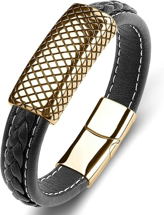 Bracelet En Acier Pour Homme - Occasion, Style Simple Et Robuste