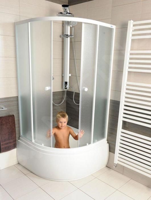 Aqualine Receveurs Panneau pour receveur de douche profond 900x900x375 mm blanc B93