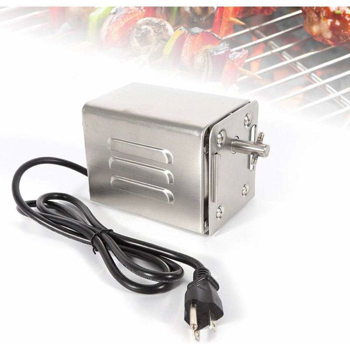 Motore Per Girarrosto Da Esterno In Acciaio Inox - Per Barbecue, Pollo, Maiale E Carne Alla Griglia - Foto 4