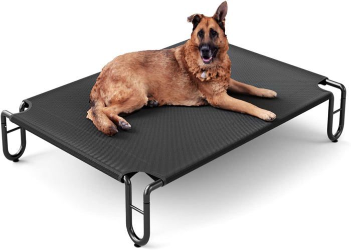 Meilleurs prix pour Lit Chien Surélevé Rafraichissant Lit De Camp Pour Chiens Chats Animaux De Compagnie Intérieur Extérieur Panier Chien De Grande Tai