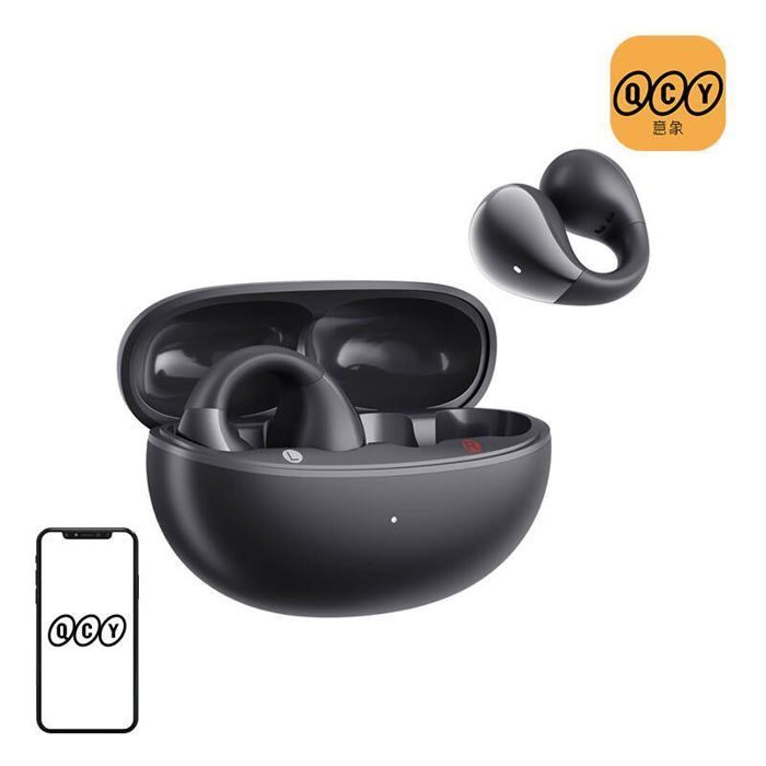 Oreillette Bluetooth - QCY - Clip T33 - Intra-auriculaire - Autonomie 5h - Microphone intégré