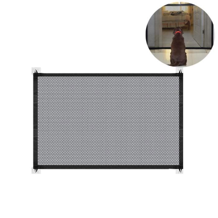 Meilleurs prix pour Barrière pliable pour chien - Noir - 1.1m x 72cm - Nylon maillé - Intérieur Noir BARRIERE DE SECURITE ESCALIER