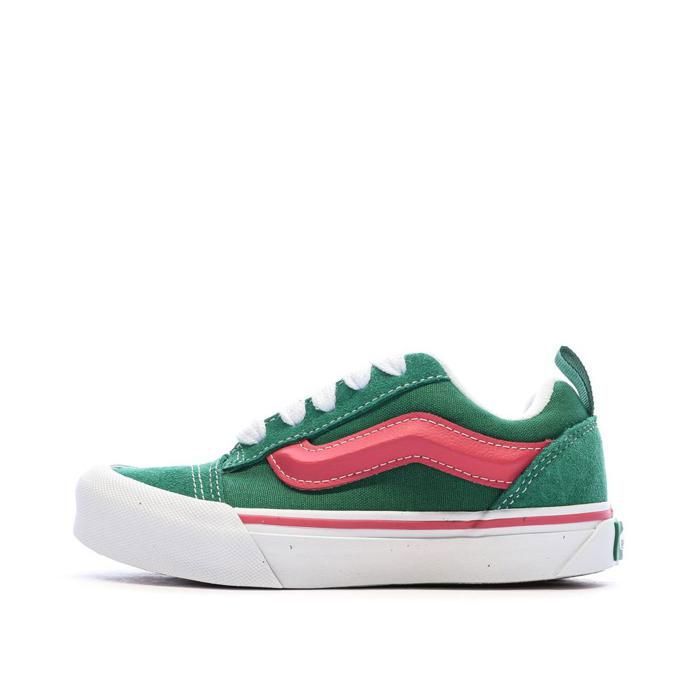 Vans Baskets Verte/Rose Fille Vans Knu Skool