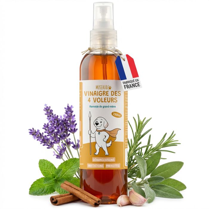 Meilleurs prix pour Museau & Co - Vinaigre des 4 Voleurs 250ml pour chiens et chats