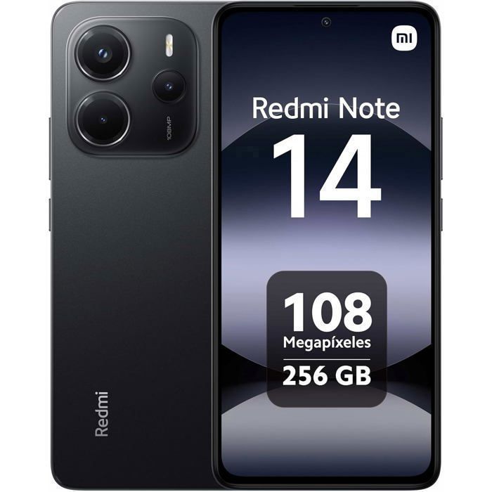 Xiaomi Redmi Note 14 256 Go Noir - vue 3