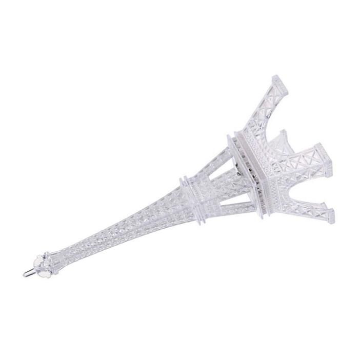 Veilleuse LED multicolore clignotante en acrylique Tour Eiffel - Lampe de bureau - Ambiance romantique