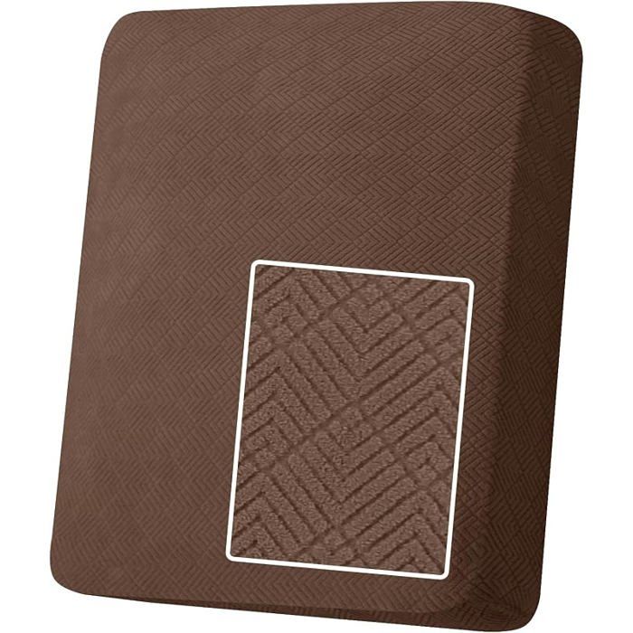 Protection canapé marron1pièce housse extensible antidérapant universelle