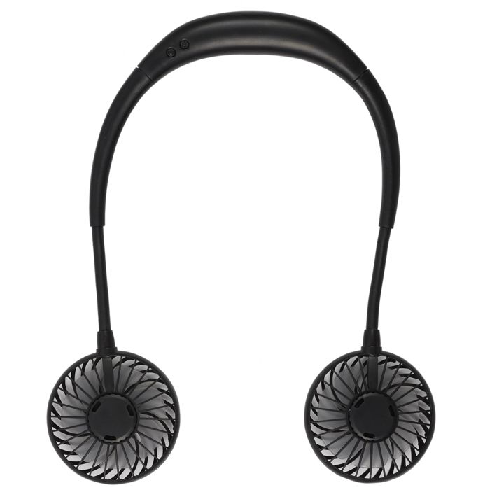 Ventilateur - Jet Lag - Rechargeable Tour De Cou Lumineux - Nomade - Noir - Jet Lag