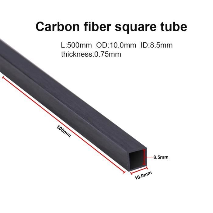 Tige Ronde En Fibre De Carbone - Diamètre 5mm - Longueur 1000mm (1mètre) - Haute Résistance - Fabriqué En Allemagne