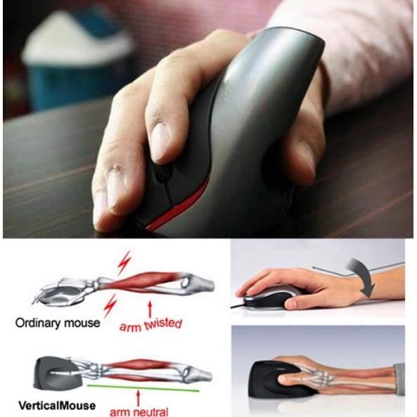 Syndrome De La Souris D Ordinateur Souris Ergonomique Rechargeable Verticales Sans Fils Usb Souris