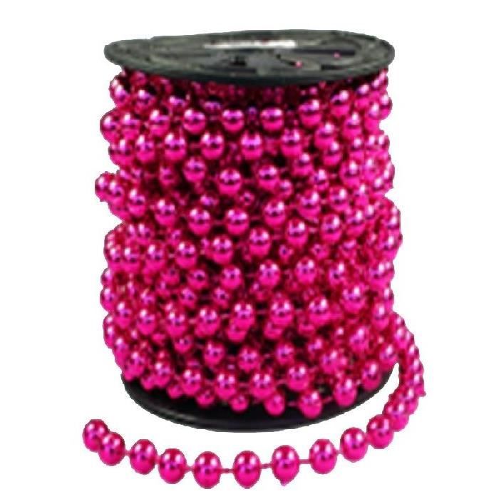 Rouleau guirlande perles roses 10 m - Cdiscount Maison