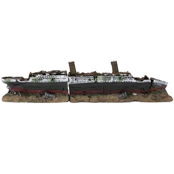 Titanic Perdu Epave De Bateau Bateau Aquarium Decoration Ornement Epave Ornements Achat Vente Aquarium Titanic Perdu Epave De Bateau Cdiscount